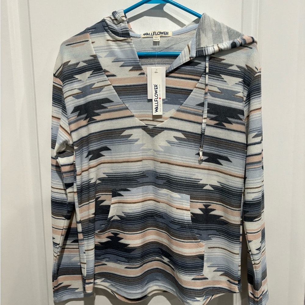 Wallflower Sugarswizzle Aztec Hoodie, Sz M